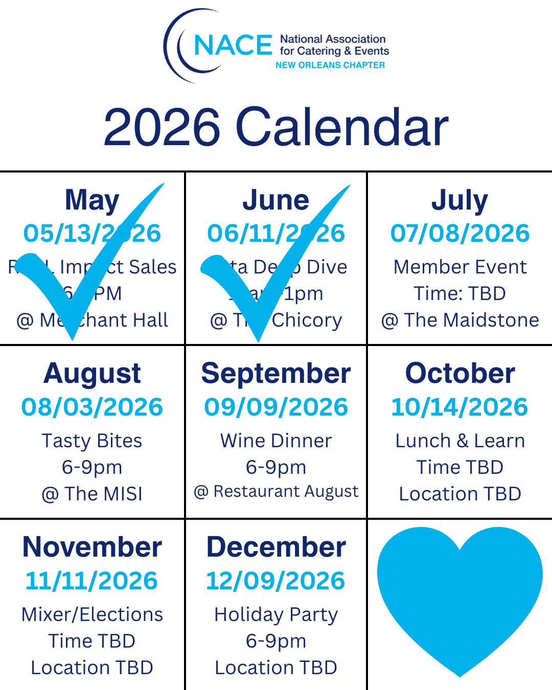 2026 NACE CALENDAR