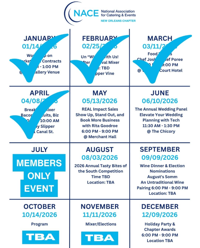 NACE ANNUAL EVENTS CALENDAR