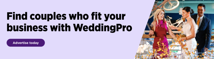 Find couples who fit your business with WeddingPro Advertise Today – Fall 2025 NACE Ad