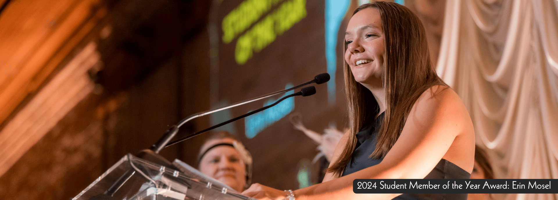 2024 Student Member of the Year Winner Erin Mosel. Photo by Front Room Studios.