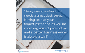 Every event professional needs a great desk setup